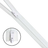 Молния витая Т7 2 замка 120см (501 белый) (2шт)