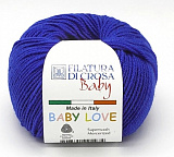 Пряжа Baby Love (53 ярко синий) 100% мерсер.шерсть 115м/25г (10шт)
