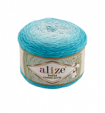 Bella Ombre batik цв.7409 бирюза (2шт) 100%- хлопок 250г/900м 