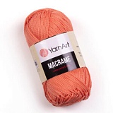 Пряжа Macrame (160 персик) (6шт) 100% ПЭ, 90г/130м