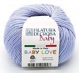 Пряжа Baby Love (01 сиреневый) 100% мерсер.шерсть 115м/25г (10шт)