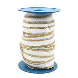 ML121024/2Л Резинка метализированная 24мм*5м бел/зол