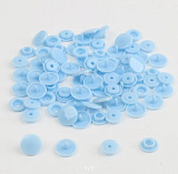 Кнопка трикотажная пластиковая голубой 10,5мм (50шт)
