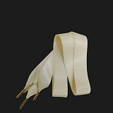 Шнурки обувные 2,5см*130см (молочный) атласные