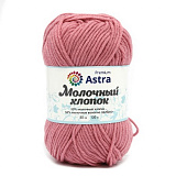Пряжа 'Молочный хлопок' (90 розовый) 3шт 50гр.100м (50% хлопок/50% молоч.акрил) 