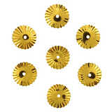 Пайетки рельефные 10мм, 10г (А1 золото)