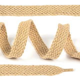 Шнурки обув.плоские 15мм*150см 004 беж х/б