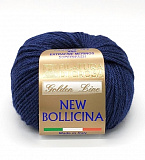 Пряжа New bollicina (12 синий) (10шт) 40% мерс.шерсть,30% шёлк,30% кашемир 100м/25г