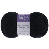Пряжа 'Брусника' носочная (990 черный) (3шт) 100гр 400м (75% шерсть, 25% нейлон)