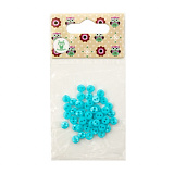 27383 Пуговицы 'Мини' на 2 прокола, 6мм, (50шт) цв.бирюзовый