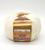 Пряжа New bollicina (2 молочный) (10шт) 40% мерс.шерсть,30% шёлк,30% кашемир 100м/25г