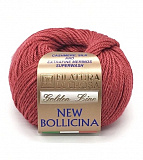 Пряжа New bollicina (18 терракот) (10шт) 40% мерс.шерсть,30% шёлк,30% кашемир 100м/25г