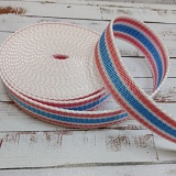 Лента стропа 30мм 10-44106/30 св.розовый/голубой (5м)