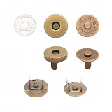 Кнопка магнитная 14мм 0326-1003 (латунь) (4шт)