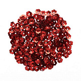 Пайетки 'Цветочки объемные' # 392, 6мм, 10гр (03 красный)