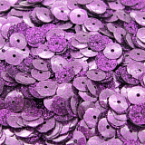 Пайетки 'Глиттер', 6мм 10г (9631 сиреневый)
