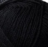 Пряжа "Всесезонная" 02-черный (5шт) (320м/100гр) 25%шерсть, 30% хлопок, 45% акрил