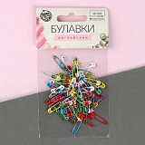 3953926 Булавка английская металл 1,8см (100шт/уп) МИКС