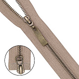 Молния (2 зам.,Т5) - 85 см металл-антик (128 беж-серый)