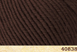 Sensational (40838 коричневый) 100% мериносовая шерсть,83 м/50 гр (10шт)