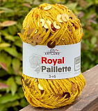 Royal Paillette (54219 желтый с золотом) (10шт)100% хлопок 25г/65м