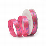 CK-08.3 Лента атласная с рисунком  шир.1,5см цв.14 уп.9,14 м