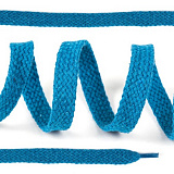 Шнурки обув.плоские 12мм*150см 022 бирюза х/б