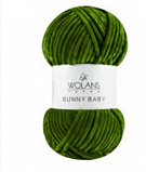 Пряжа Bunny Baby Wolans (32 зеленый) (5шт) 120м/100г 100%Super-Soft П/Э