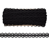 AR205 Кружево матовое гипюр черный 2см*13,72м