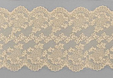 3AR819 Кружево матовое на сетке 13см*18,29м (450 беж)