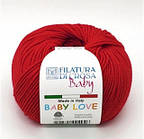 Пряжа Baby Love (08 бордовый) 100% мерсер.шерсть 115м/25г (10шт)