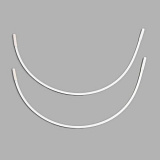 2762 Косточки (каркасы) металл 249мм тип 23 белый, Arta-F