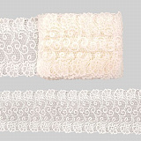 3AR805 Кружево матовое гипюр белый 18,5см*9,14м