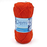 Пряжа Demi 105- Оранжевый (10шт) (250м/50г,100% мерсеризованный хлопок)