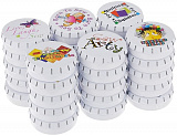 60830 Булавки - гвоздики "WACKY PIN TIN" в жестяной круглой коробочке (150шт)