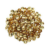 Пайетки 'Цветочки объемные' # 392, 6мм, 10гр (А6 светлое золото)