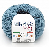 Пряжа Baby Love (13 синий) 100% мерсер.шерсть 115м/25г (10шт)
