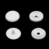 Кнопка трикотажная пластиковая белый 14мм (50шт)